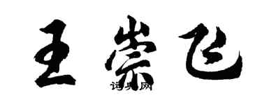 胡問遂王崇飛行書個性簽名怎么寫