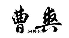 胡問遂曹爽行書個性簽名怎么寫