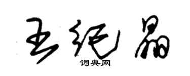 朱錫榮王紀晶草書個性簽名怎么寫