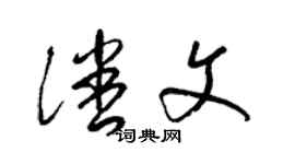 梁錦英潘文草書個性簽名怎么寫