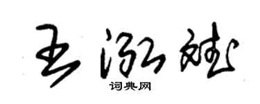 朱錫榮王泓斌草書個性簽名怎么寫