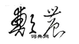 駱恆光鄭農草書個性簽名怎么寫