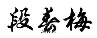 胡問遂段春梅行書個性簽名怎么寫