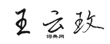 駱恆光王雲玫行書個性簽名怎么寫