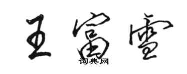 駱恆光王富雪行書個性簽名怎么寫