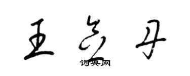 梁錦英王念丹草書個性簽名怎么寫