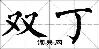 翁闓運雙丁楷書怎么寫