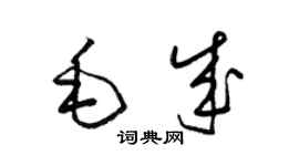 梁錦英毛成草書個性簽名怎么寫