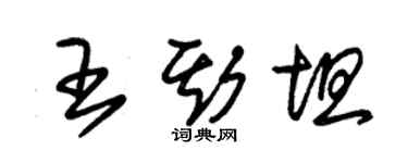 朱錫榮王斯坦草書個性簽名怎么寫