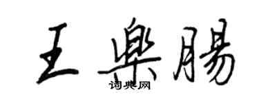 王正良王樂腸行書個性簽名怎么寫