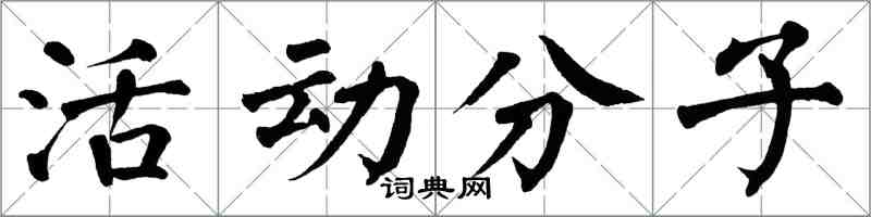 翁闓運活動分子楷書怎么寫