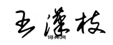朱錫榮王漢枝草書個性簽名怎么寫