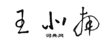 駱恆光王北南草書個性簽名怎么寫