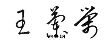 駱恆光王蘭榮草書個性簽名怎么寫