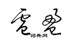 梁錦英盧盈草書個性簽名怎么寫