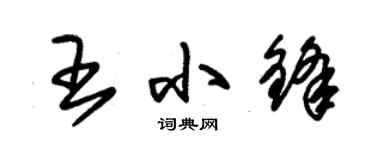 朱錫榮王小鋒草書個性簽名怎么寫