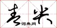 朱錫榮青尖草書怎么寫
