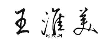 駱恆光王淮美行書個性簽名怎么寫