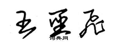 朱錫榮王聖飛草書個性簽名怎么寫