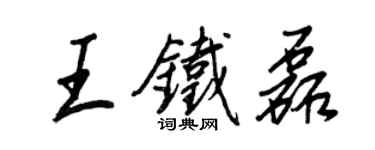 王正良王鐵磊行書個性簽名怎么寫