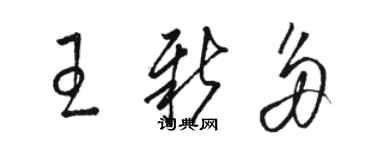 駱恆光王新多草書個性簽名怎么寫