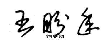 朱錫榮王盼年草書個性簽名怎么寫