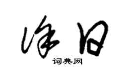 朱錫榮徐日草書個性簽名怎么寫