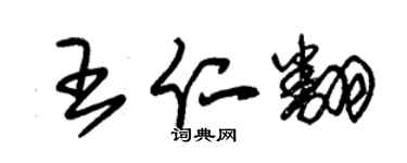 朱錫榮王仁翻草書個性簽名怎么寫