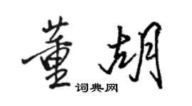駱恆光董胡行書個性簽名怎么寫