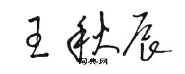 駱恆光王秋辰草書個性簽名怎么寫