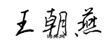 王正良王朝燕行書個性簽名怎么寫