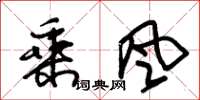 朱錫榮乘風草書怎么寫