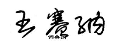 朱錫榮王賽納草書個性簽名怎么寫