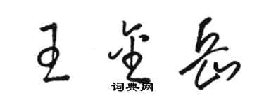 駱恆光王金岳草書個性簽名怎么寫