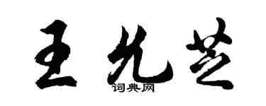胡問遂王允芝行書個性簽名怎么寫