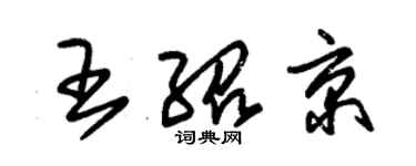 朱錫榮王紹京草書個性簽名怎么寫