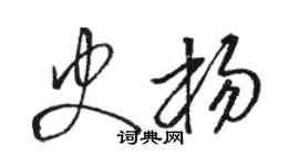 駱恆光史楊草書個性簽名怎么寫