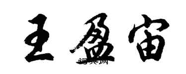 胡問遂王盈宙行書個性簽名怎么寫