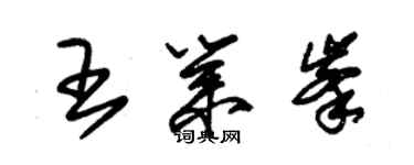 朱錫榮王業峰草書個性簽名怎么寫