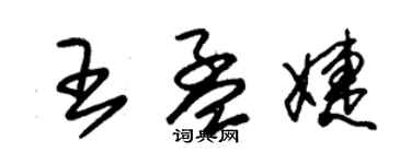 朱錫榮王孟婕草書個性簽名怎么寫