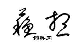 梁錦英蘇想草書個性簽名怎么寫