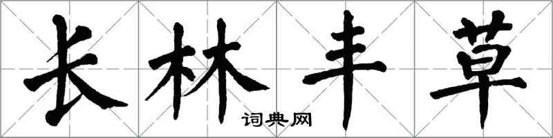 翁闓運長林豐草楷書怎么寫