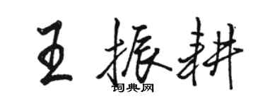 駱恆光王振耕行書個性簽名怎么寫