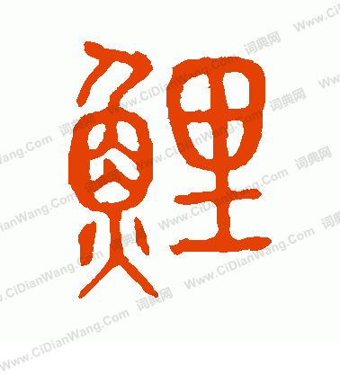 說文解字寫的鯉