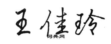 駱恆光王佳玲行書個性簽名怎么寫