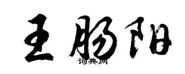 胡問遂王腸陽行書個性簽名怎么寫