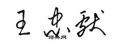 駱恆光王忠獻草書個性簽名怎么寫