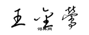 梁錦英王金鶯草書個性簽名怎么寫
