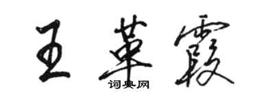 駱恆光王革霞行書個性簽名怎么寫