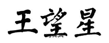 翁闓運王望星楷書個性簽名怎么寫